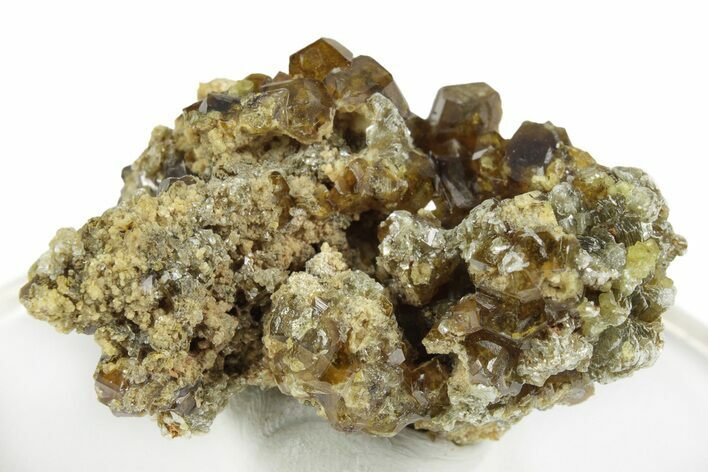 Yellow Andradite-Grossular Garnet Cluster with Clinochlore - Mali #245208
